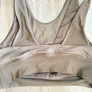 ALO Yoga Brown Sports Bra